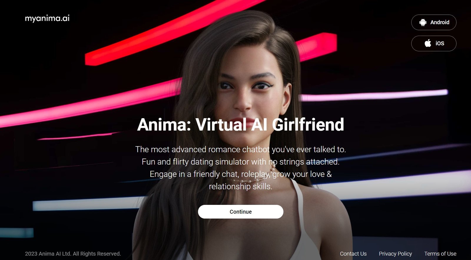Virtual girlfriend chatbot