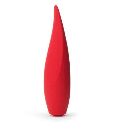 Red Hot Rechargeable Silicone Flickering Tongue Vibrator-min
