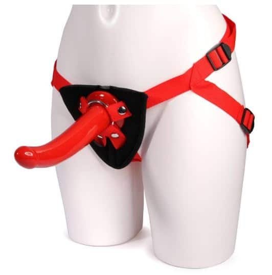 Red Rider Unisex G-Spot Strap-On Harness Kit 7.5 Inch-min
